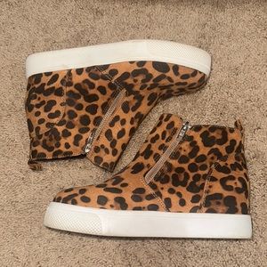 Cheetah Wedge Tennis Shoes
 Time & Tru size 7 W